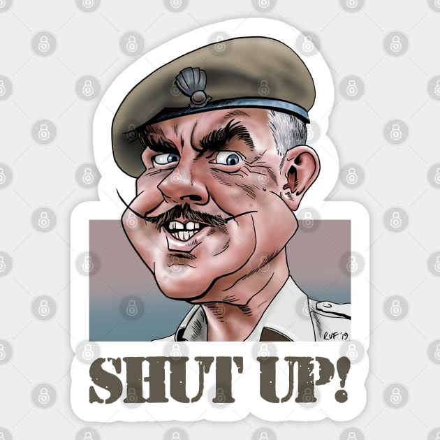 Sgt-Major Williams/ It Ain't Half Hot Mum Sticker by RichardFarrell